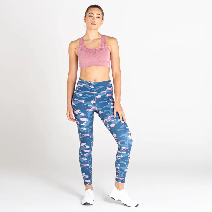 Dare 2b Medium Impact Don039t Sweat It Ii Sports Bra Mesa Rose Marl 8211 Women