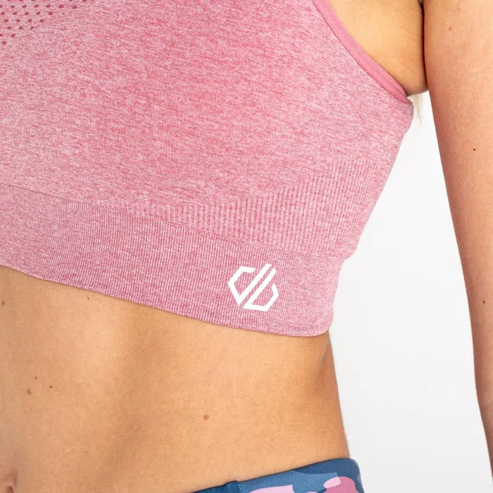 Dare 2b Medium Impact Don039t Sweat It Ii Sports Bra Mesa Rose Marl 8211 Women