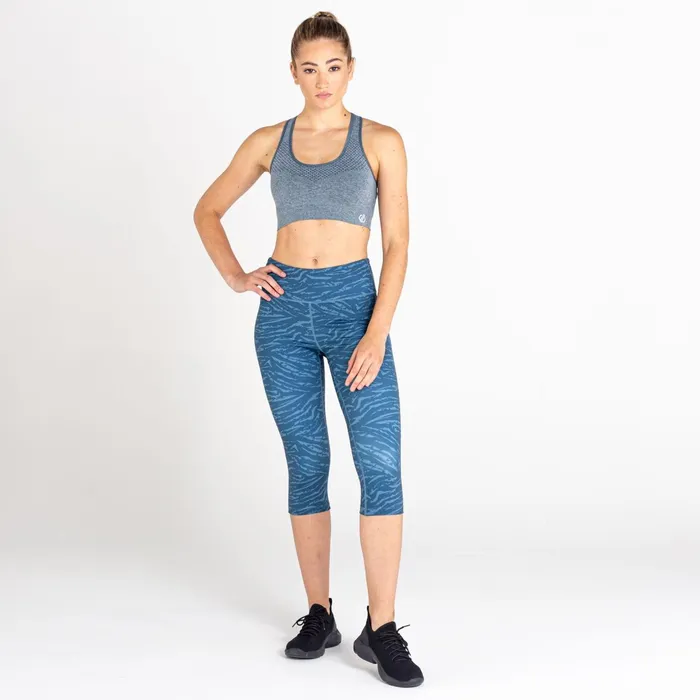 Dare 2b Medium Impact Don039t Sweat It Ii Sports Bra Orion Grey Marl 8211 Women
