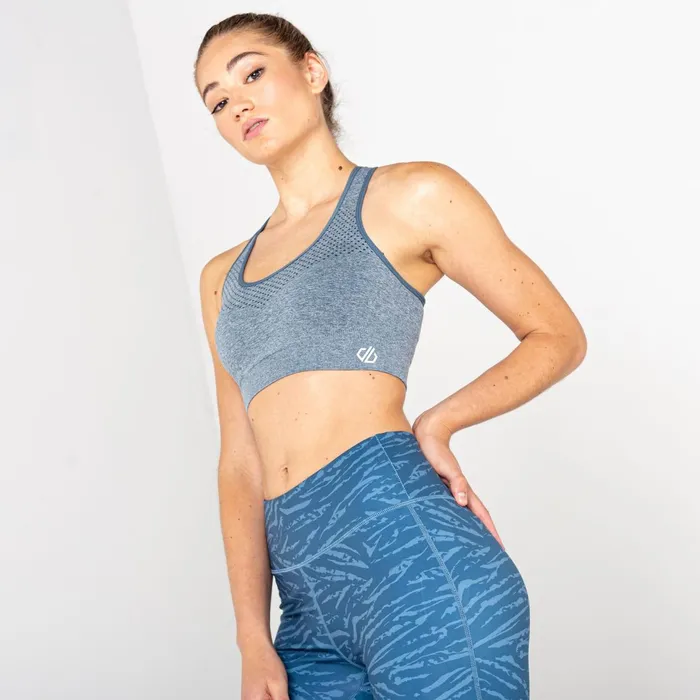Dare 2b Medium Impact Don039t Sweat It Ii Sports Bra Orion Grey Marl 8211 Women