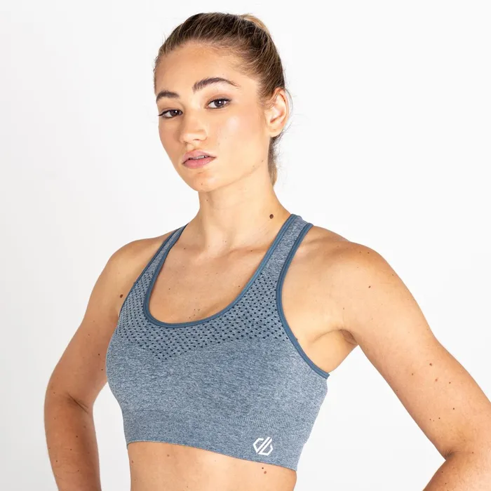 Dare 2b Medium Impact Don039t Sweat It Ii Sports Bra Orion Grey Marl 8211 Women