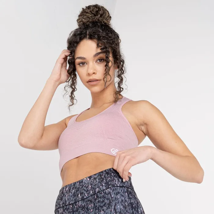 Dare 2b Medium Impact Don039t Sweat It Ii Sports Bra Powder Pink 8211 Women