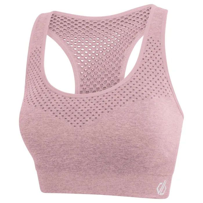Dare 2b Medium Impact Don039t Sweat It Ii Sports Bra Powder Pink 8211 Women
