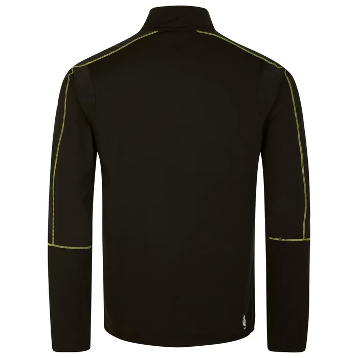 Dare 2b Mid Layers Dignify Ii Half Zip Core Stretch Midlayer Black Yellow 8211 Men