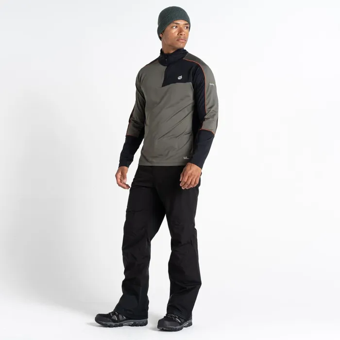Dare 2b Mid Layers Dignify Ii Half Zip Core Stretch Midlayer Lichen Green Black 8211 Men