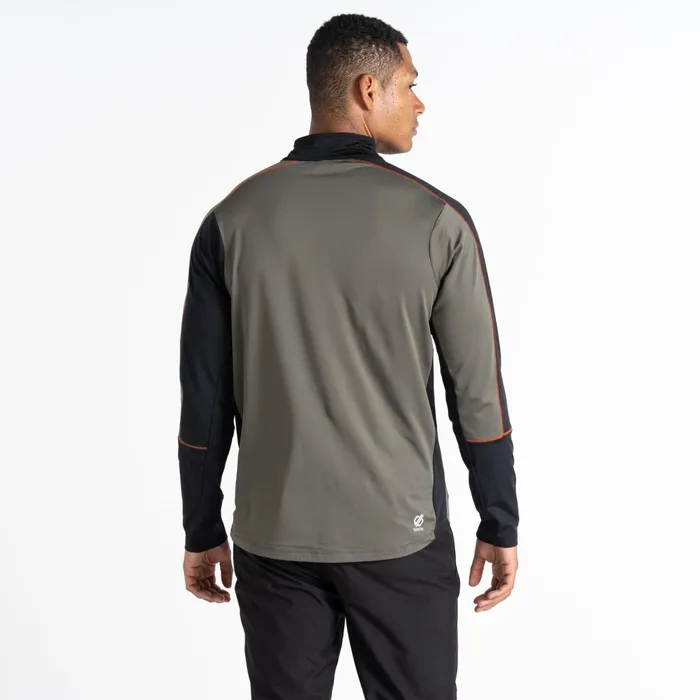 Dare 2b Mid Layers Dignify Ii Half Zip Core Stretch Midlayer Lichen Green Black 8211 Men