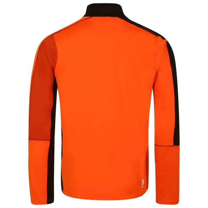 Dare 2b Mid Layers Dignify Ii Half Zip Core Stretch Midlayer Puffins Orange Black 8211 Men
