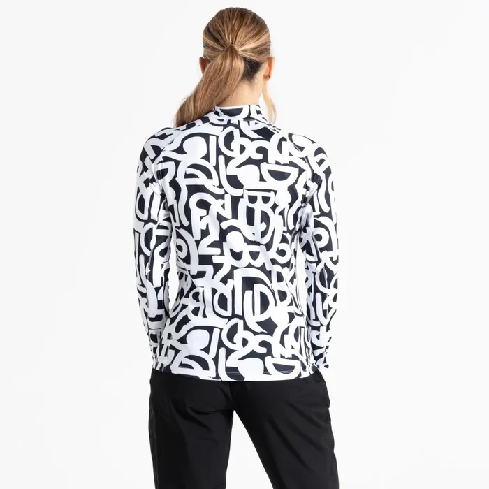 Dare 2b Mid Layers Divulge Lightweight Core Stretch Midlayer Black White Graffiti 8211 Women