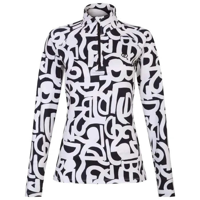 Dare 2b Mid Layers Divulge Lightweight Core Stretch Midlayer Black White Graffiti 8211 Women