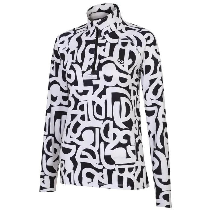 Dare 2b Mid Layers Divulge Lightweight Core Stretch Midlayer Black White Graffiti 8211 Women