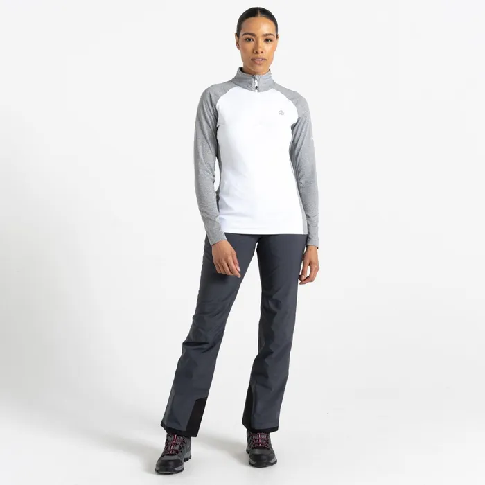Dare 2b Mid Layers Involved Ii Recycled Lightweight Core Stretch Midlayer White Ash Grey Marl 8211 Women