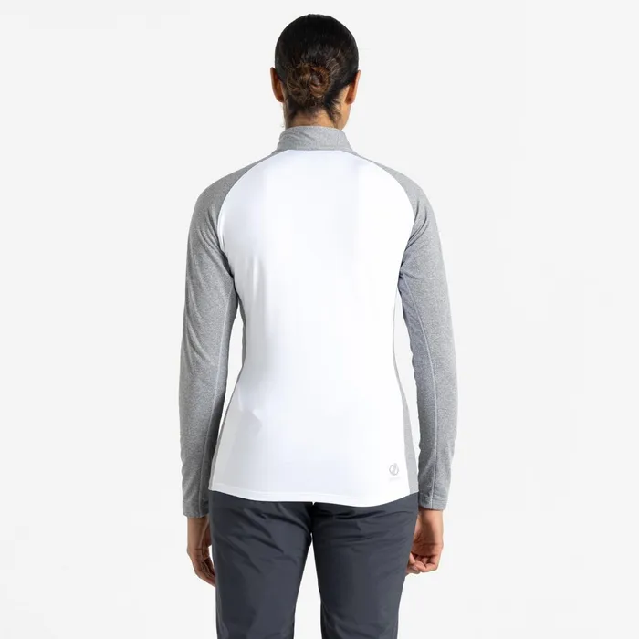 Dare 2b Mid Layers Involved Ii Recycled Lightweight Core Stretch Midlayer White Ash Grey Marl 8211 Women
