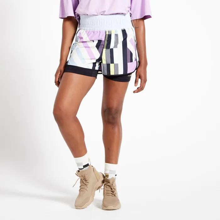 Dare 2b Shorts Henry Holland 8211 Enlivened Active Shorts White Hero Print 8211 Women
