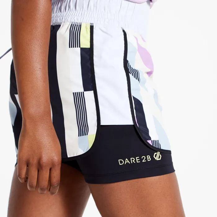 Dare 2b Shorts Henry Holland 8211 Enlivened Active Shorts White Hero Print 8211 Women