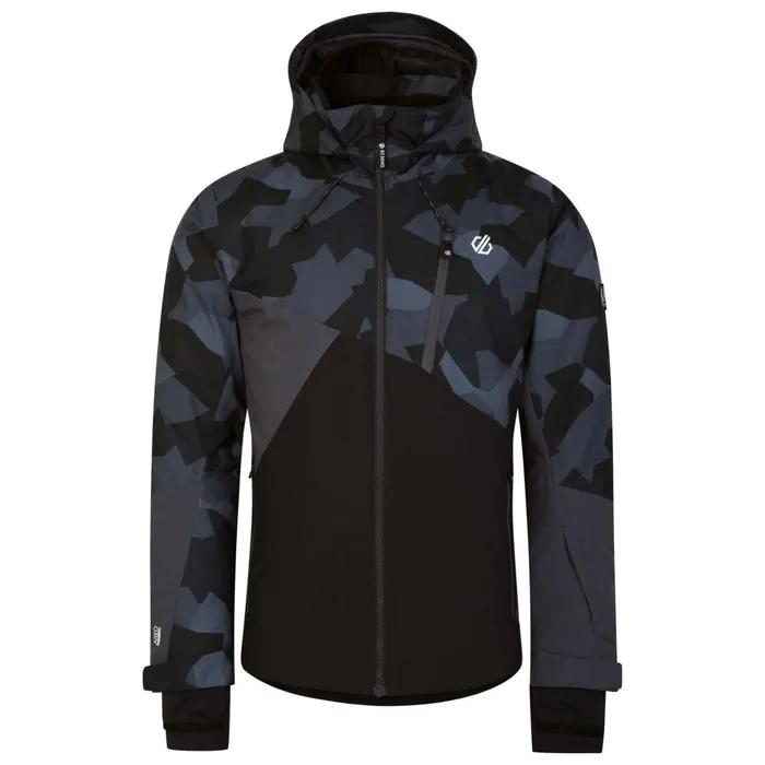 Dare 2b Ski Jackets Baseplate Ski Jacket Grey Black Geo 8211 Men
