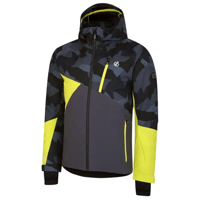 Dare 2b Ski Jackets Baseplate Ski Jacket Yellow Black Geo 8211 Men