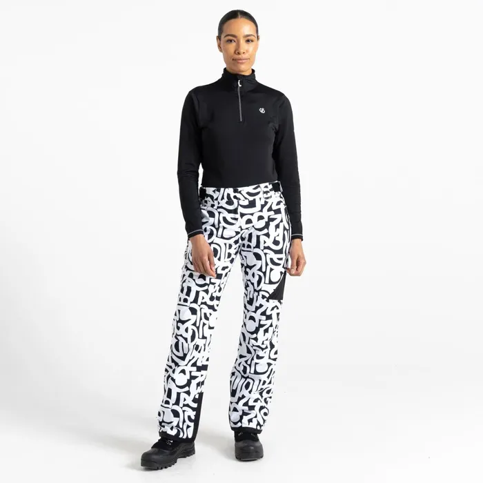 Dare 2b Ski Trousers and Salopettes Ice Ski Pant Black and White Graffiti Print 8211 Women