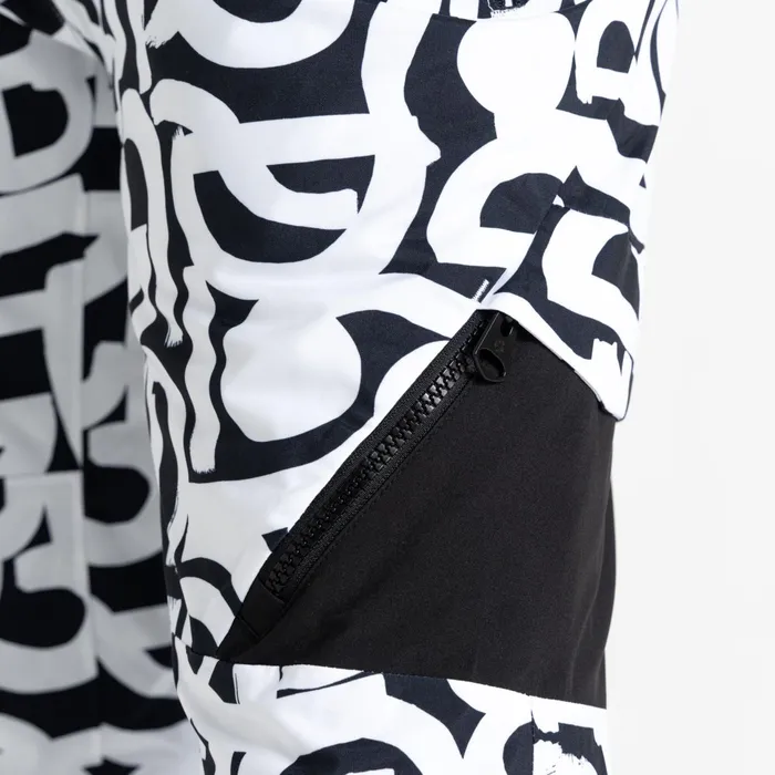 Dare 2b Ski Trousers and Salopettes Ice Ski Pant Black and White Graffiti Print 8211 Women