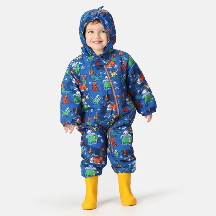 Dare 2b Snow Suits Bambino Ii Waterproof Insulated Snowsuit Blue Arctic Animals 8211 Kids