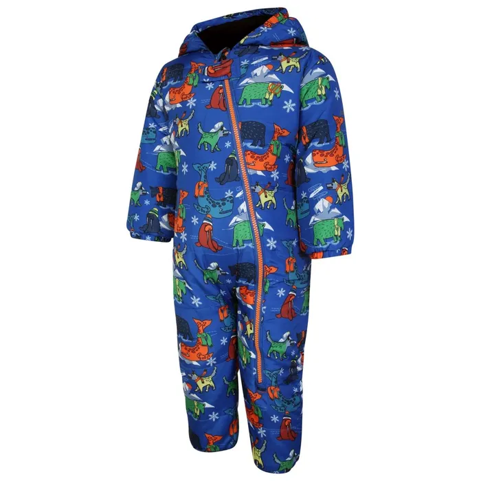 Dare 2b Snow Suits Bambino Ii Waterproof Insulated Snowsuit Blue Arctic Animals 8211 Kids