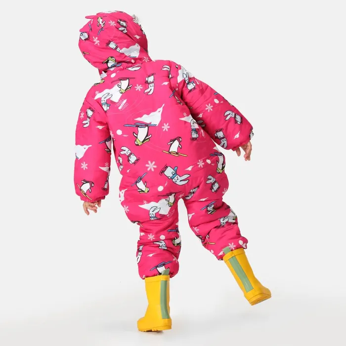 Dare 2b Snow Suits Bambino Ii Waterproof Insulated Snowsuit Pink Snow Animals 8211 Kids