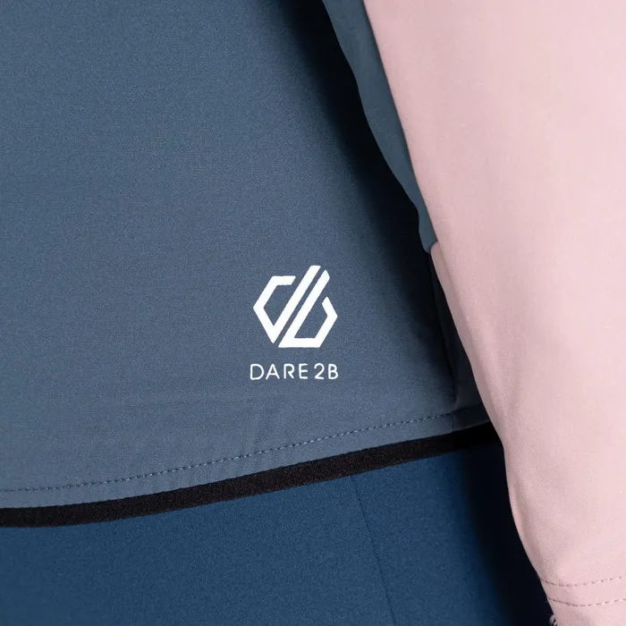 Dare 2b Softshell Jackets Avidly Hooded Softshell Jacket Dusky Rose Orion Grey 8211 Women