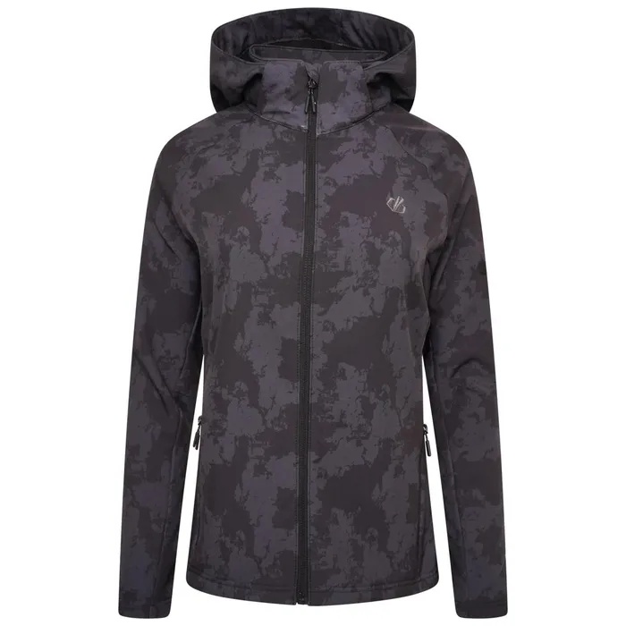 Dare 2b Softshell Jackets Far Out Softshell Jacket Black Mirage Print 8211 Women