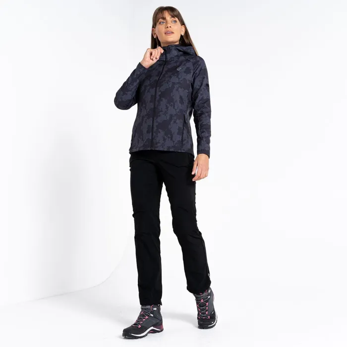 Dare 2b Softshell Jackets Far Out Softshell Jacket Black Mirage Print 8211 Women