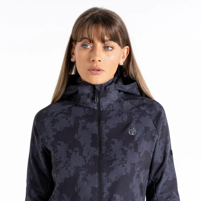 Dare 2b Softshell Jackets Far Out Softshell Jacket Black Mirage Print 8211 Women