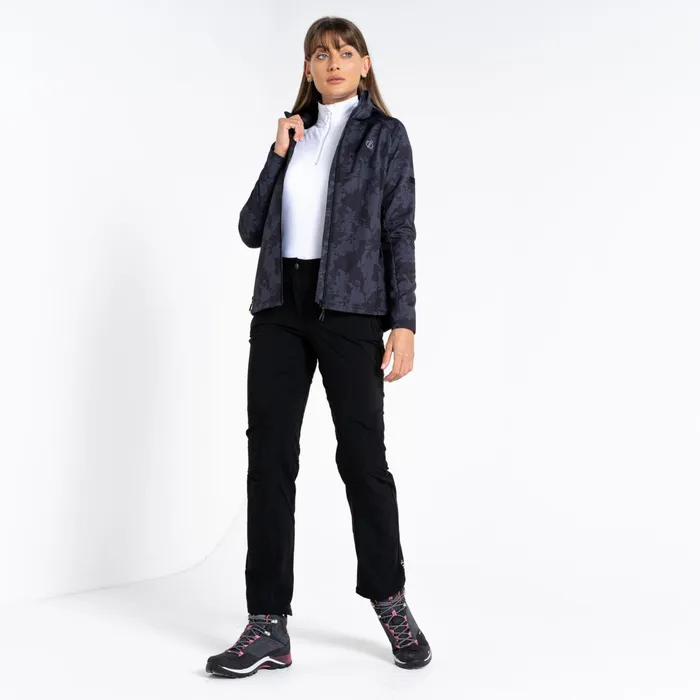Dare 2b Softshell Jackets Far Out Softshell Jacket Black Mirage Print 8211 Women