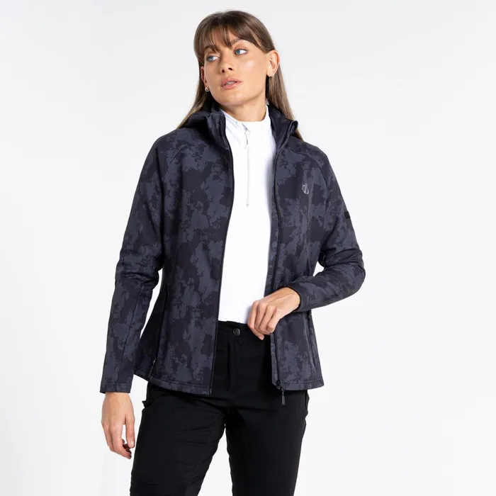 Dare 2b Softshell Jackets Far Out Softshell Jacket Black Mirage Print 8211 Women