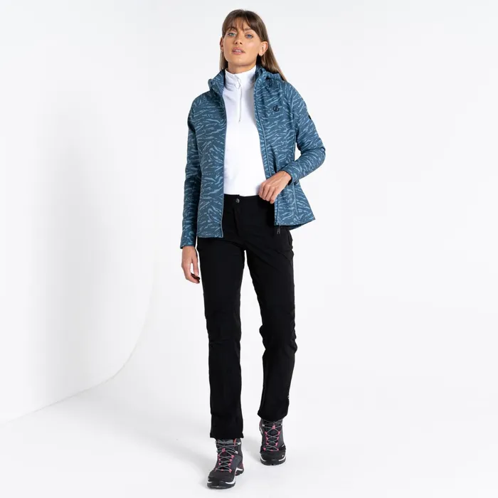 Dare 2b Softshell Jackets Far Out Softshell Jacket Orion Grey Tiger Print 8211 Women