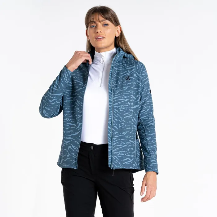 Dare 2b Softshell Jackets Far Out Softshell Jacket Orion Grey Tiger Print 8211 Women