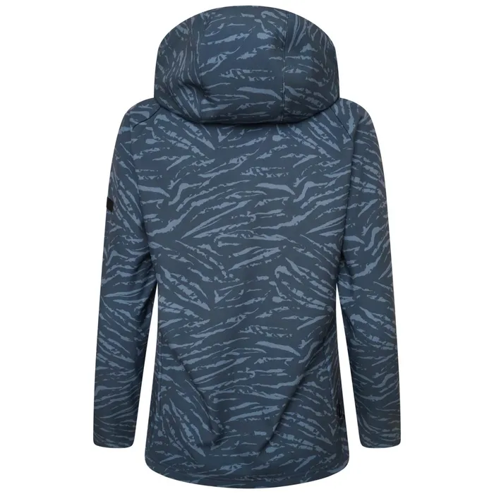 Dare 2b Softshell Jackets Far Out Softshell Jacket Orion Grey Tiger Print 8211 Women