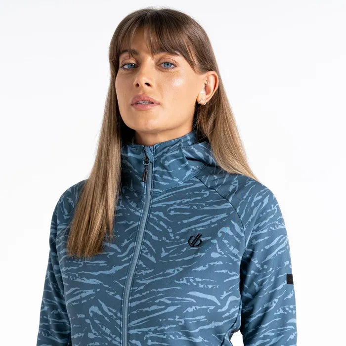 Dare 2b Softshell Jackets Far Out Softshell Jacket Orion Grey Tiger Print 8211 Women
