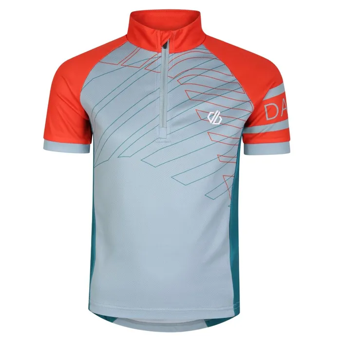 Dare 2b TShirts and Tops Speed Up Cycling Jersey Trail Blaze Fortune Green 8211 Kids