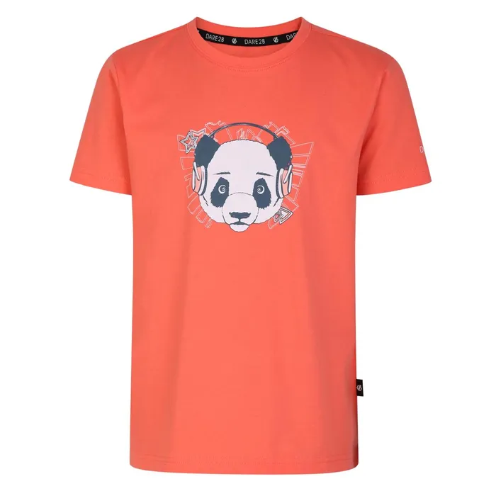Dare 2b TShirts and Tops Trailblazer Graphic TShirt Neon Peach 8211 Kids