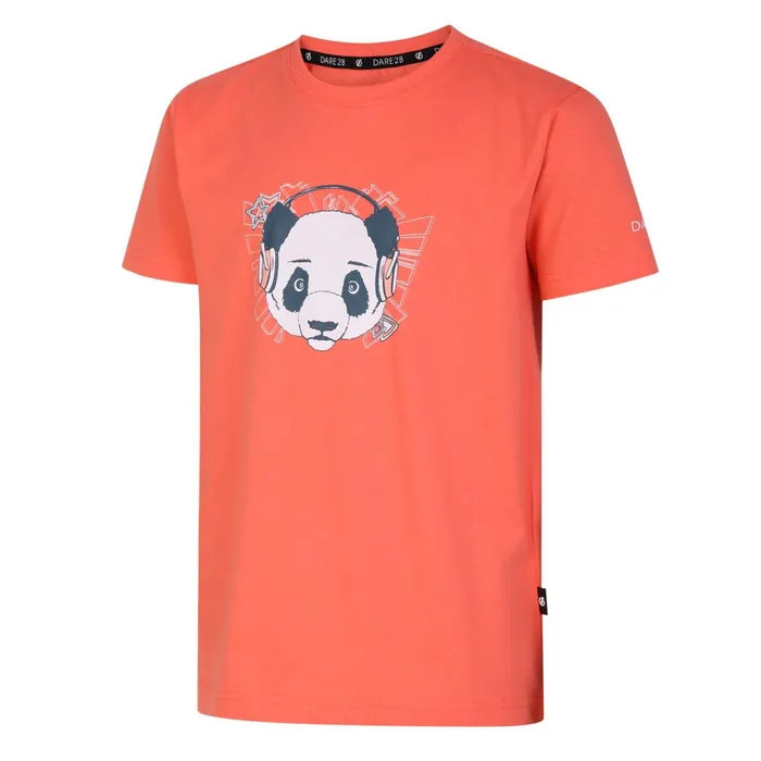 Dare 2b TShirts and Tops Trailblazer Graphic TShirt Neon Peach 8211 Kids