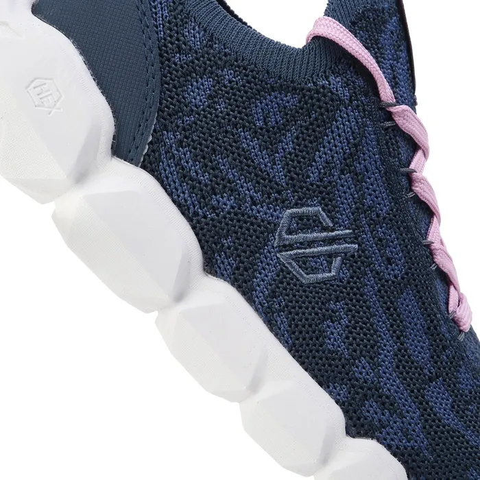Dare 2b Trainers HexAt Recycled Knit Trainers Orion Grey Powder Pink 8211 Women