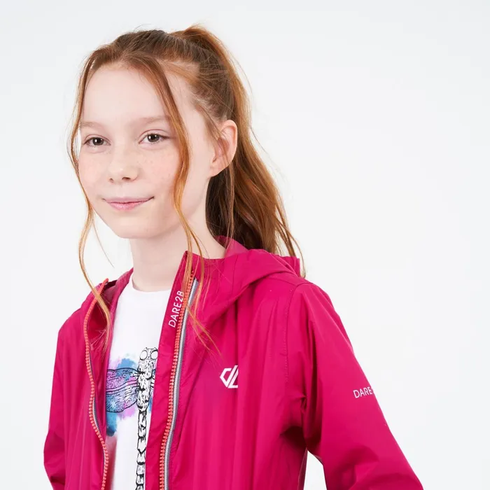 Dare 2b Waterproof Jackets Amigo Hooded Lightweight Jacket Berry Pink 8211 Kids Dare 2b Waterproof Jackets Amigo Hooded Lightweight Jacket Berry Pink 8211 Kids