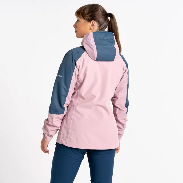 Dare 2b Waterproof Jackets Assuring Waterproof Jacket Dusky Rose Orion Grey 8211 Women