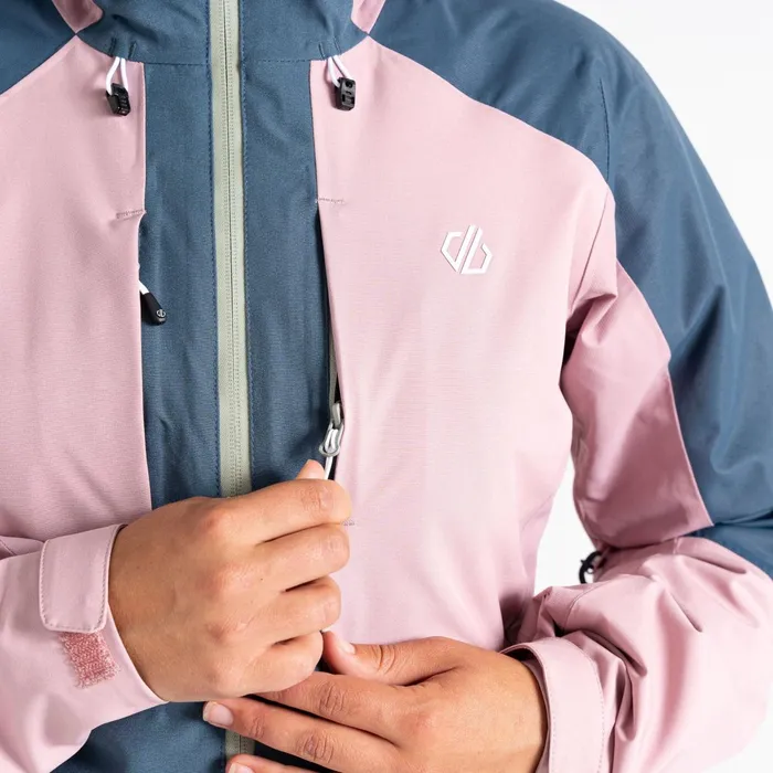 Dare 2b Waterproof Jackets Assuring Waterproof Jacket Dusky Rose Orion Grey 8211 Women