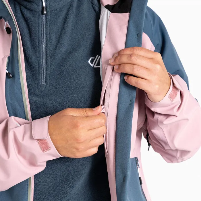 Dare 2b Waterproof Jackets Assuring Waterproof Jacket Dusky Rose Orion Grey 8211 Women