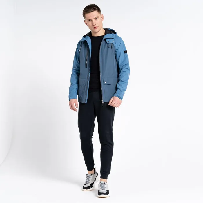 Dare 2b Waterproof Jackets Atomize Waterproof Jacket Stellar Blue Orion Grey 8211 Men