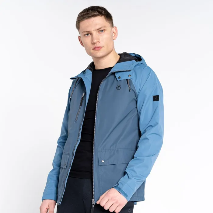 Dare 2b Waterproof Jackets Atomize Waterproof Jacket Stellar Blue Orion Grey 8211 Men