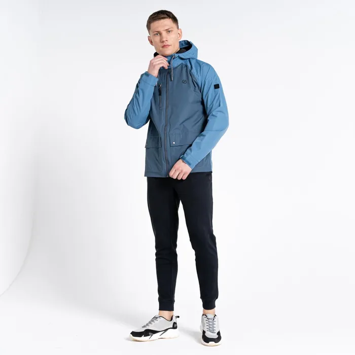 Dare 2b Waterproof Jackets Atomize Waterproof Jacket Stellar Blue Orion Grey 8211 Men