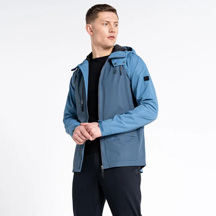 Dare 2b Waterproof Jackets Atomize Waterproof Jacket Stellar Blue Orion Grey 8211 Men