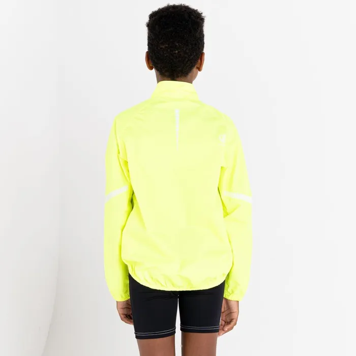 Dare 2b Waterproof Jackets Cordial Waterproof Shell Jacket Fluro Yellow 8211 Kids