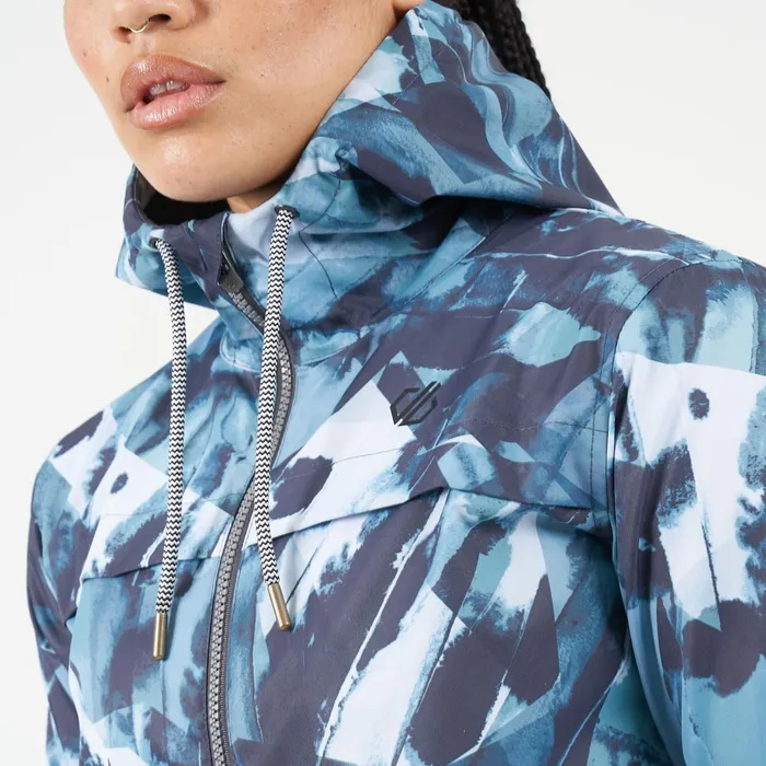 Dare 2b Waterproof Jackets Deviation Ii Lightweight Jacket Ink Print 8211 Women