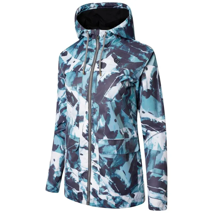 Dare 2b Waterproof Jackets Deviation Ii Lightweight Jacket Ink Print 8211 Women
